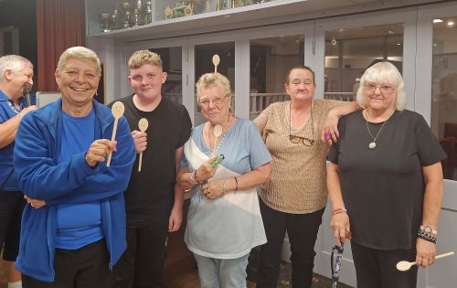 Happy the 'Girls Night Out' Team win the wooden spoons