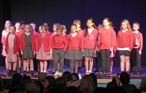 First time performers Cherrywood school proudly sing at at Farnborough School Choir Competition