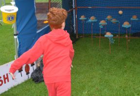 Farnborough Lions Coconut Shy at the Donkey Derby